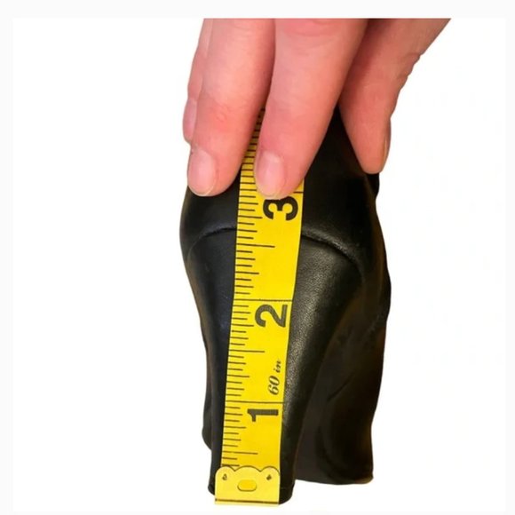 blondo heeled black boots ruched bow size 6 like new no tags - Picture 6 of 14